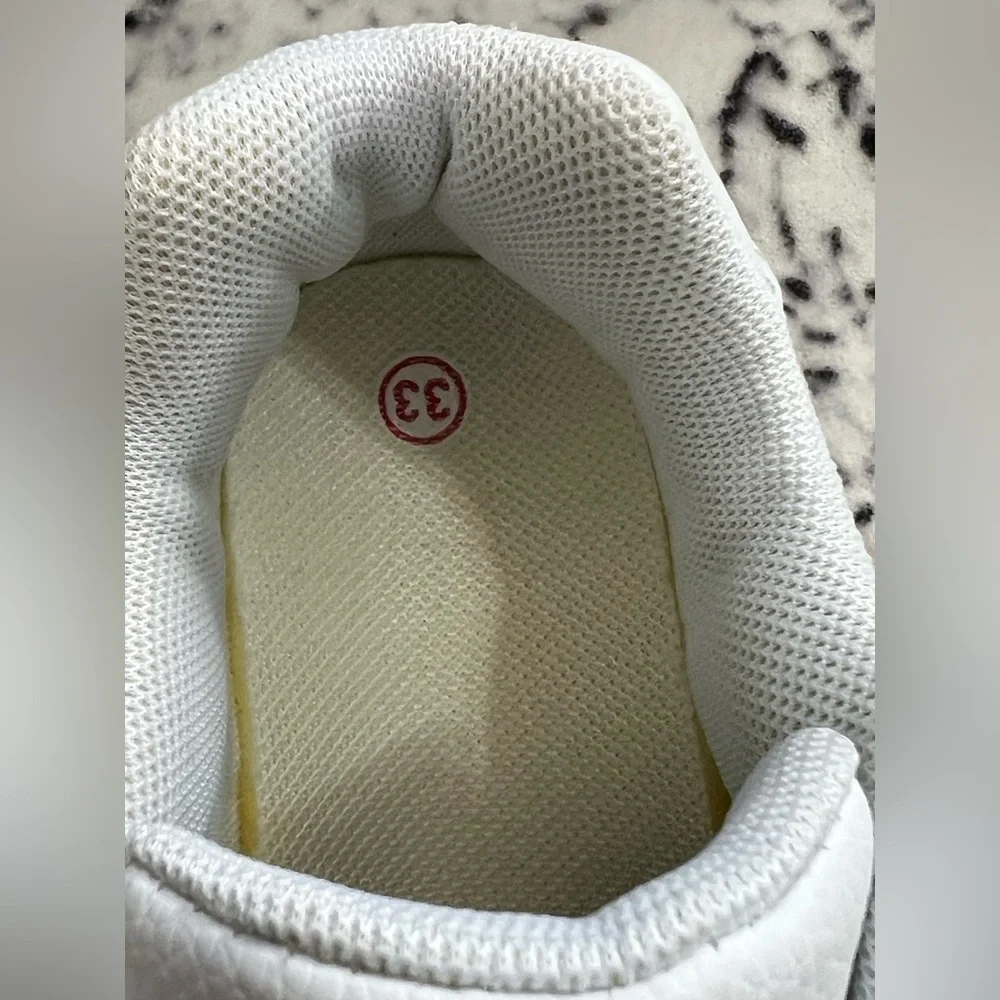 Kids White Sneakers -Size 33